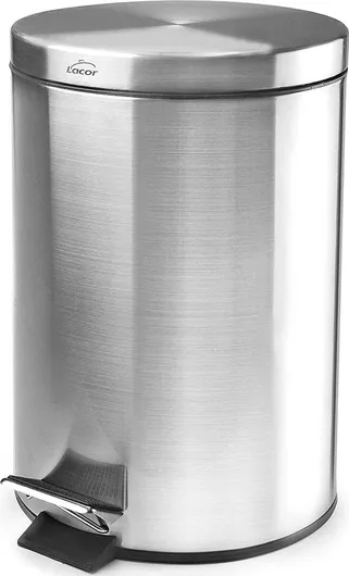 Κάδος Απορριμμάτων Lacor Μεταλλικός με Πεντάλ 5lt Inox