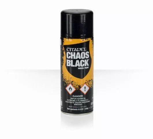 Citadel Χρώμα Μοντελισμού σε Spray Chaos Black 400ml