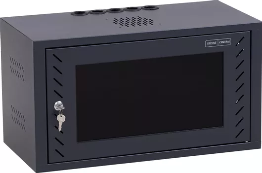 Central Επιτοίχια Καμπίνα Rack 4U 60x30x24.4cm Μαύρο 3000 0 300 04/C