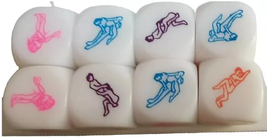 Sexy Δώρο DICE Ζάρι με διαφορετικές ερωτικές στάσεις για στιγμές παιχνιδιού & απόλαυσης
