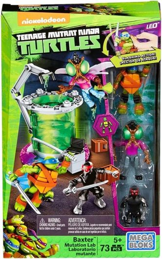 Τουβλάκια Mega Bloks Teenange Mutant Ninja Turtles: BaXTer Mutation Lab για 5+ Ετών 73 Κομμάτια