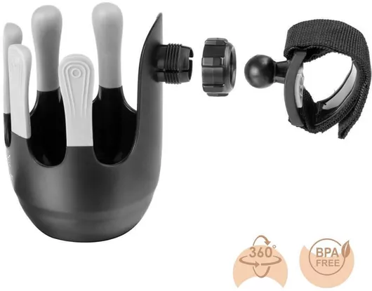 Ποτηροθήκη Καροτσιού Bebe Stars 20-120 Μαύρο