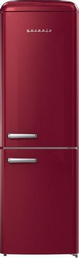 Gorenje Retro Ψυγειοκαταψύκτης 300lt Total NoFrost Υ194xΠ60xΒ66.1εκ. Κόκκινος ONRK619ER