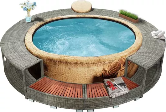 Πλαίσιο Σπα Spa / Υδρομασάζ vidaXL 46459