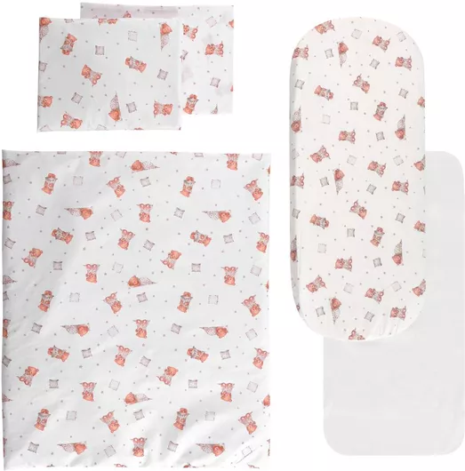 Σετ Προίκας Καροτσιού Lorelli Λευκό Bears And Pillows