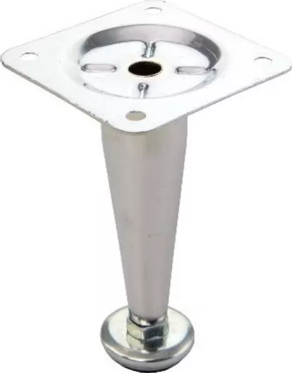 Πόδι Επίπλου από Μέταλλο Κατάλληλο για Γραφείο Καναπέ Ντουλάπι Ντουλάπα Τραπέζι 2.5x2.5x10cm ασημί