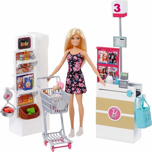 Κούκλα Mattel Barbie Supermarket για 3+ Ετών