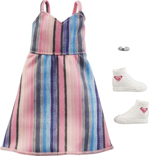 Barbie Stripped Dress για 3+ Ετών