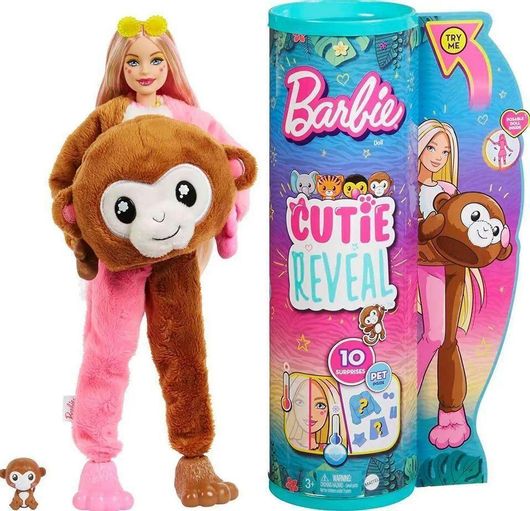 Barbie Cutie Reveal Μαϊμουδάκι για 3+ Ετών