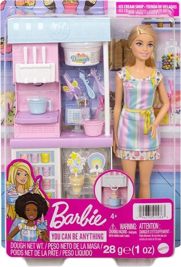 Barbie Εργαστήριο Παγωτού για 3+ Ετών 30cm