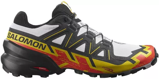 Salomon Speedcross 6 Ανδρικά Αθλητικά Παπούτσια Trail Running White / Black / Empire Yellow