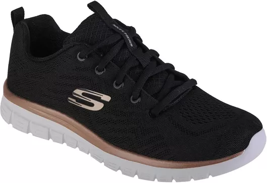 Skechers Graceful Get Connected Γυναικεία Αθλητικά Παπούτσια Training Black / Gold