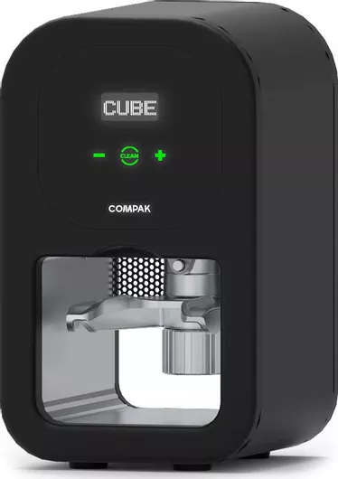 Πατητήρι Compak Cube Tamp με Επίπεδη Επιφάνεια 58mm σε Καφέ Χρώμα