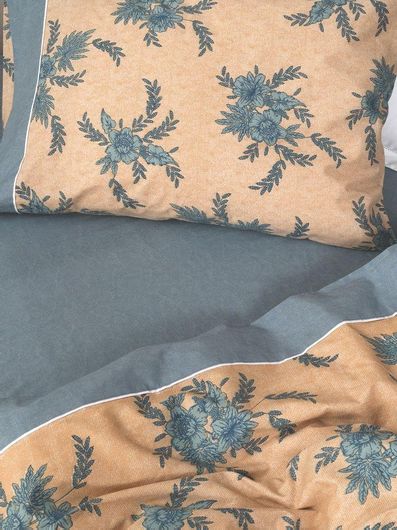 Σεντόνι Palamaiki Υπέρδιπλο Βαμβακερό Floral Σετ 4τμχ 240x260cm Πολύχρωμο