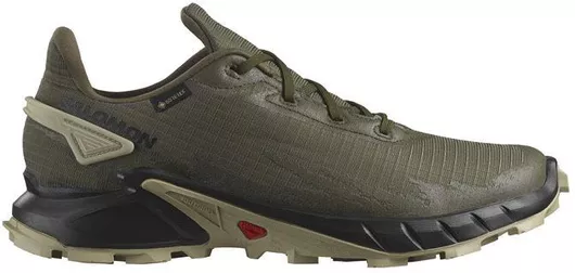 Salomon Alphacross 4 Gtx Ανδρικά Αθλητικά Παπούτσια Trail Running Olive Night / Black / Lunar Rock