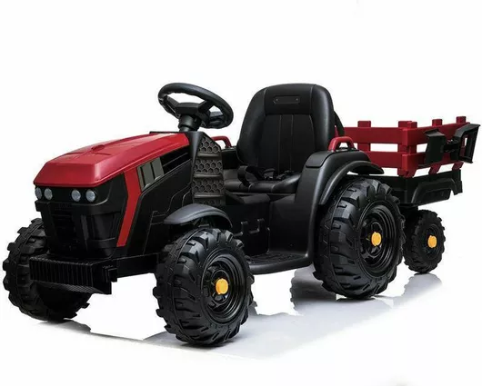 Παιδικό Τρακτέρ Ηλεκτροκίνητο με Καρότσα 12 Volt Κόκκινο