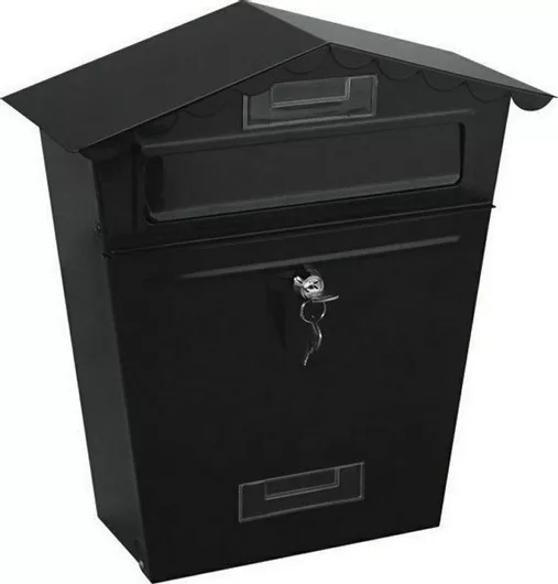 Γραμματοκιβώτιο Country Μεταλλικό Μαύρο29.5x10.5x35.5cm