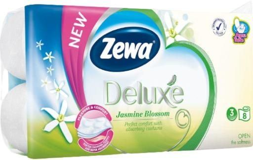 Χαρτί Υγείας Zewa Deluxe Jasmine 8 Ρολά 3 Φύλλων