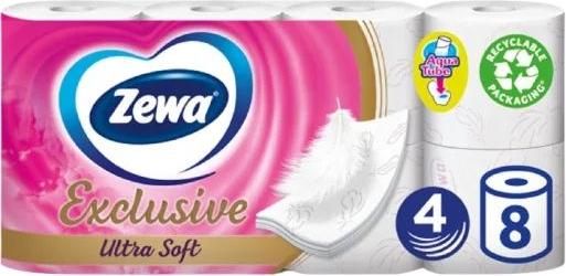 Χαρτί Υγείας Zewa Exclusive Ultra Soft 8 Ρολά 4 Φύλλων