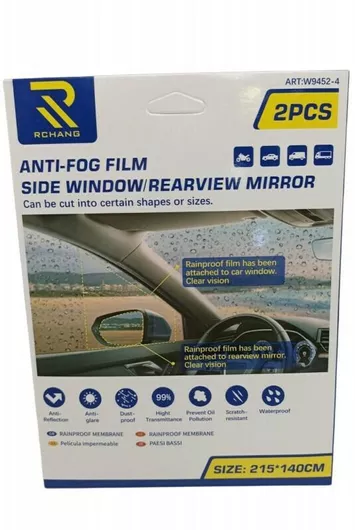 Προστατευτικές Αντιθαμβωτικές Μεμβράνες για Καθρέπτες Αυτοκινήτου 2τμχ Διάφανο