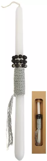 Πασχαλινή Λαμπάδα Τετράγωνη Χειροποίητη