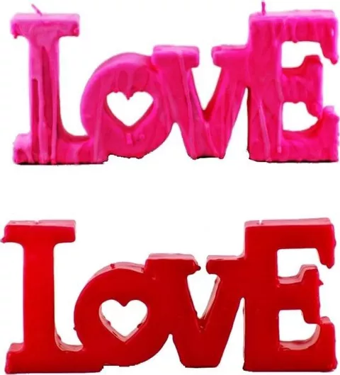 Χειροποίητο κερί LOVE