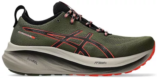 ASICS Gel-Nimbus 26 TR Ανδρικά Αθλητικά Παπούτσια Trail Running Nature Bathing / Red Snapper