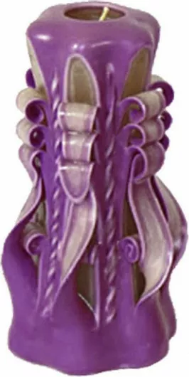 Marhome Διακοσμητικό Κερί Μωβ 5x15εκ.