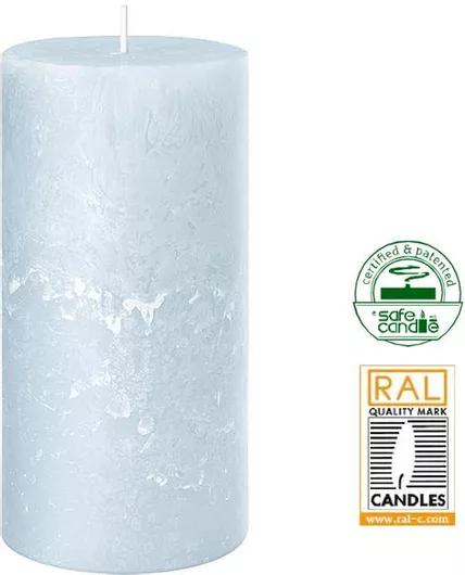 Zaros Διακοσμητικό Κερί Γαλάζιο 7x14εκ.