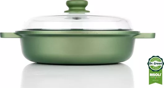 Κατσαρόλα Risoli Ρηχή από Χυτό Αλουμίνιο 3lt / 28cm