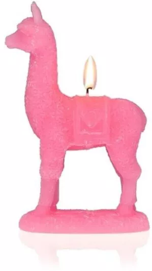 BigBuy Διακοσμητικό Κερί Ροζ 11.3x19.5εκ.