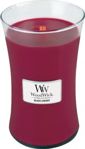 Αρωματικό Κερί WoodWick σε Βάζο με Άρωμα Black Cherry 275gr