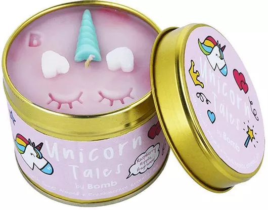 Αρωματικό Κερί Bomb Cosmetics Unicorn Tales σε Βάζο με Άρωμα Unicorn Tales 243gr