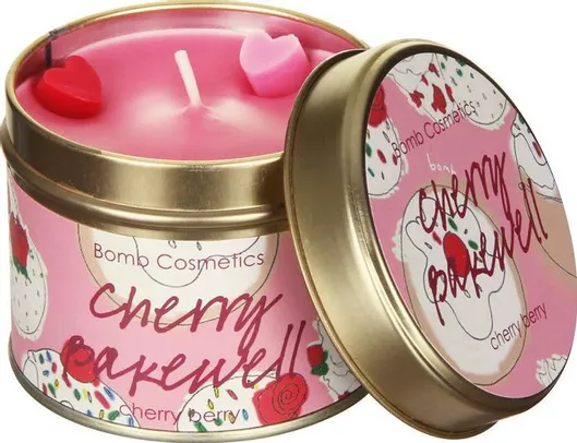 Αρωματικό Κερί Bomb Cosmetics σε Βάζο Cherry Bakewell Candle 243gr
