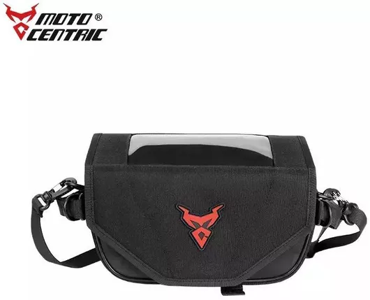 Moto Centric Τσαντάκι Τιμονιού Μοτοσυκλέτας σε Μαύρο Χρώμα