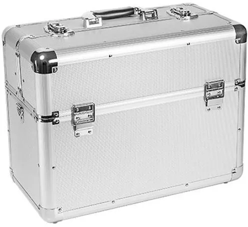 Βαλιτσάκι Αισθητικής Μεταλλικό Ασημί