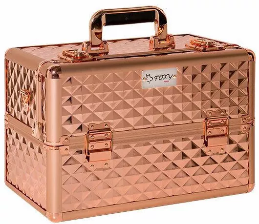 Βαλιτσάκι Αισθητικής Traser Μεταλλικό Ροζ Υ25xΠ36xΒ22cm