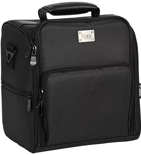 Βαλιτσάκι Αισθητικής Koncai Μεταλλικό Μαύρο Υ31xΠ28xΒ20cm