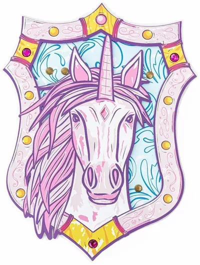 Αποκριάτικη Ασπίδα Ροζ