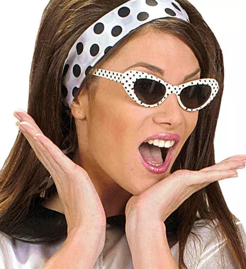 Αποκριάτικο Αξεσουάρ Γυαλιά 50s Πουά