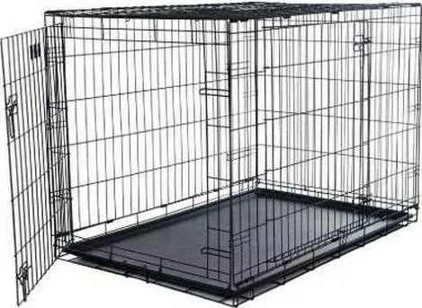 Συρμάτινο Κλουβί Σκύλου Ikaros Pet Accesories Crate με 2 Πόρτες Medium 77.5x48.5x55.5cm
