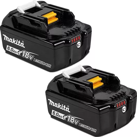 Makita Σετ 2 Μπαταριών Εργαλείου Λιθίου 18V με Χωρητικότητα 6Ah