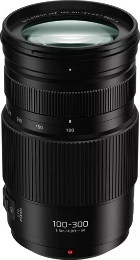 Φωτογραφικός Φακός Panasonic Crop Lumix G Vario 100-300mm f/4-5.6 II Power O.I.S. Tele Zoom για Micro Four Thirds (MFT) Mount Black