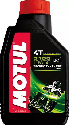 Λάδι Μοτοσυκλέτας Motul 5100 4T για Τετράχρονους Κινητήρες 10W-50 1lt