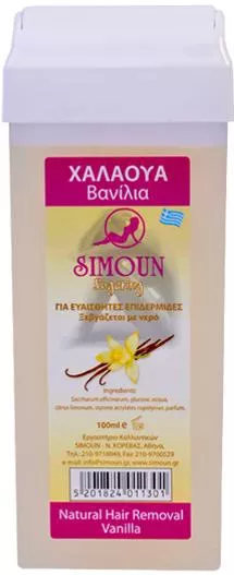 Χαλάουα Simoun για Ευαίσθητες Επιδερμίδες Roll-On Βανίλια 100ml