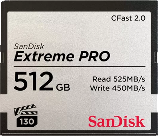 Sandisk Extreme Pro Cfast 2.0 CFast 512GB
