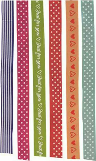 Stylex Creative Κορδέλες Δώρου 15χιλ. 6τμχ 1.5m