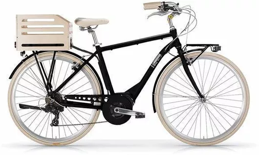 Ηλεκτρικό Ποδήλατο MBM Apostrophe 28" Μαύρο Ανδρικό Πόλης με 7 Ταχύτητες