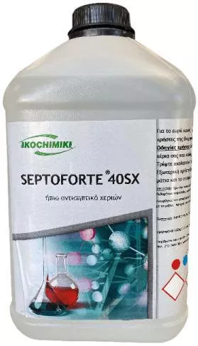 Ikochimiki Septoforte Επαγγελματικό Καθαριστικό Χεριών με Αντισηπτική Δράση και με 99.99% Αλκοόλη 5lt 13060600045