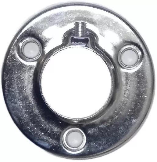 ΣΤΗΡΙΓΜΑ - ΒΑΣΗ ΖΕΥΓΟΣ ΣΤΡΟΓΓΥΛΗ Φ22 ΝΙΚΕΛ ΤΟΙΧΟΥ ΓΙΑ ΣΩΛΗΝΑ ΝΤΟΥΛΑΠΑΣ ΣΤΡΟΓΓΥΛΟ